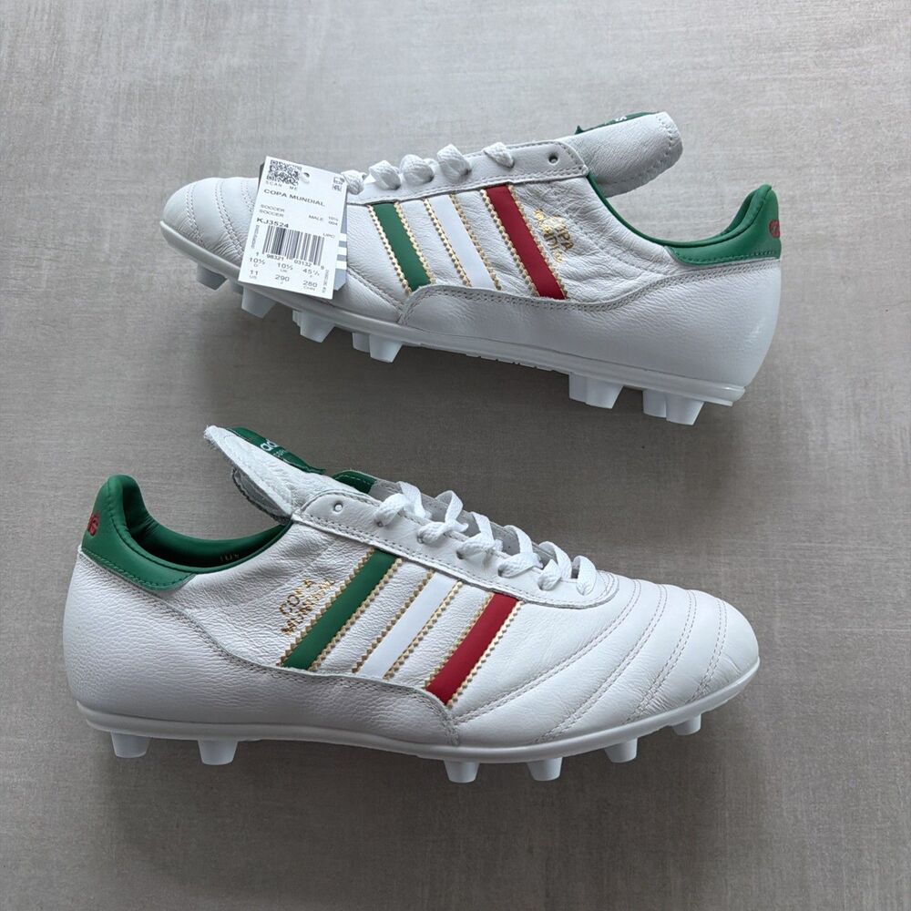 Adidas Copa Mundial Mexico Soccer Cleats Men’s 11 Firm Ground White KJ3524 NEW